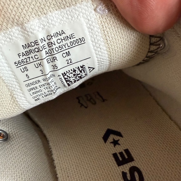 Converse Chuck Taylor All Star Shoes Womens Size 5 Black Silver Glitter Low Top. - Picture 4 of 8